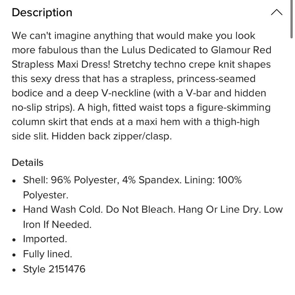 Lulus Dedicated to Glamour Red Strapless Maxi Dress - Picture 6 of 8
